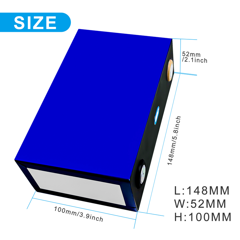3.2V 100AH LiFePO4 Lithium Battery Cell