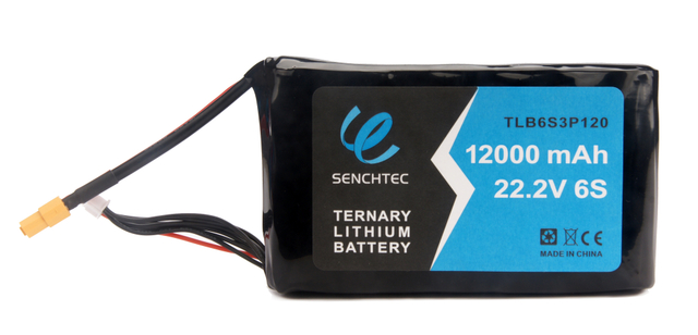Senchtec 12,000 mAh Ternary Lithium Battery Pack 22.2V 6S potente recargable de largo alcance multicópter Quadcopter UAV FPV Drone Battery