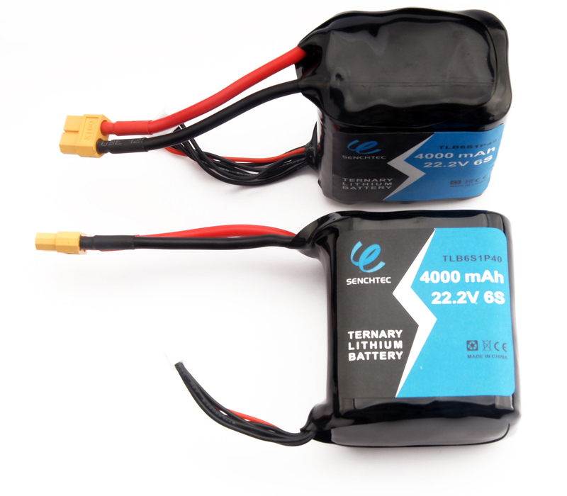 Senchtec 4000 MAh Ternary Lithium Battery Pack 22.2V 6S Powerful Rechargeable Long Range Battery Pack Multicopter Quadcopter Uav Drone Fpv Battery