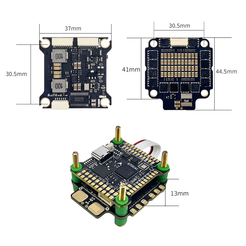 Fly Stack H743 FC AM32 60A ESC 30X30mm for Racing Drone Fpv