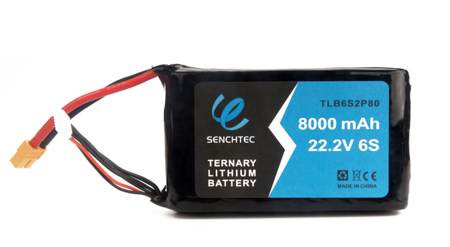 Senchtec 8000 mAh Batería de litio ternario 22.2V 6S potente recargable de largo alcance multicópter quadcopter UAV FPV Drone Battery