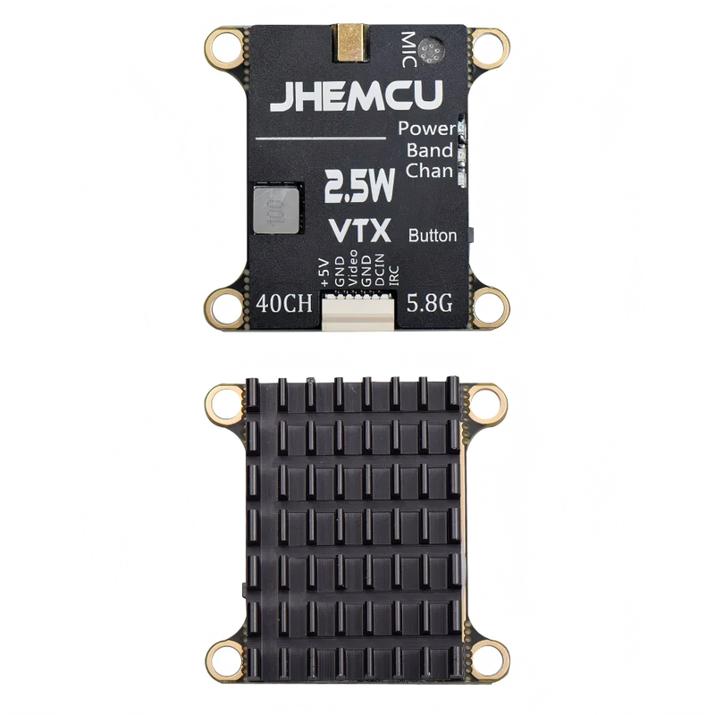 JHEMCU 2.5W VTX 5.8G 40CH Adjustable FPV Transmitter 